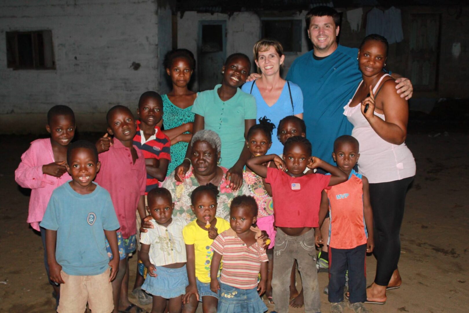 A group of people standing next to each other.